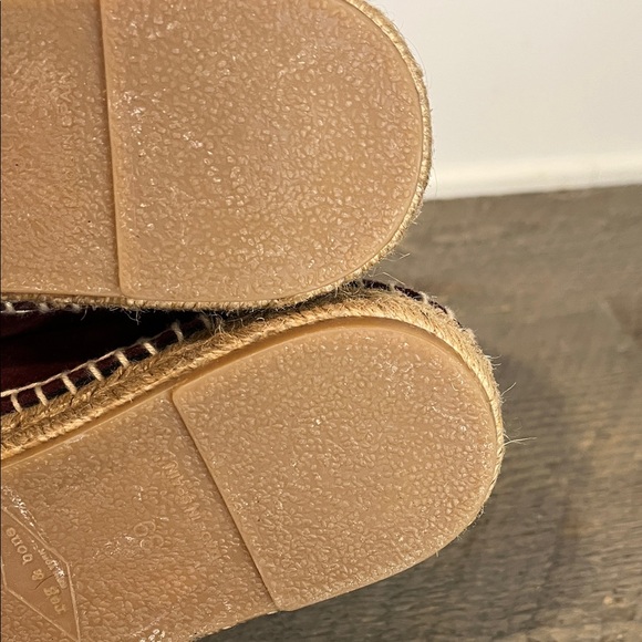 Rag & Bone Edie Espadrille Merlot Red Size EU 39 US 9 - Picture 7 of 8